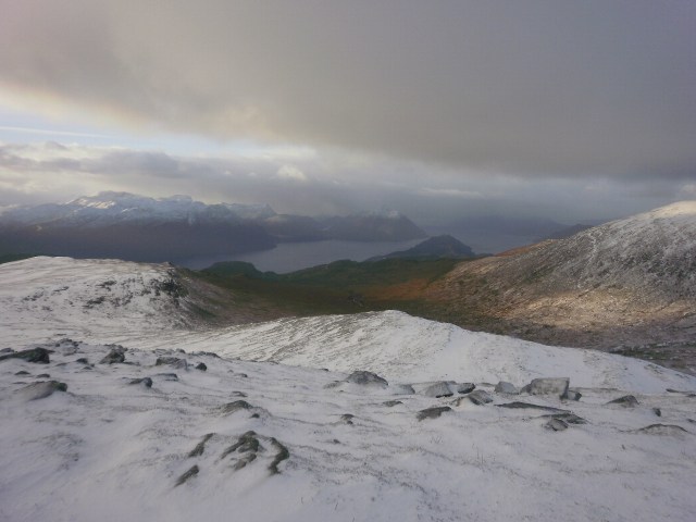 Opp i snøen seinhaustes